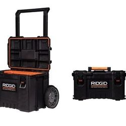 RIDGID 2.0 Pro 22 in. Gear System Rolling Tool Box and Tool Box

