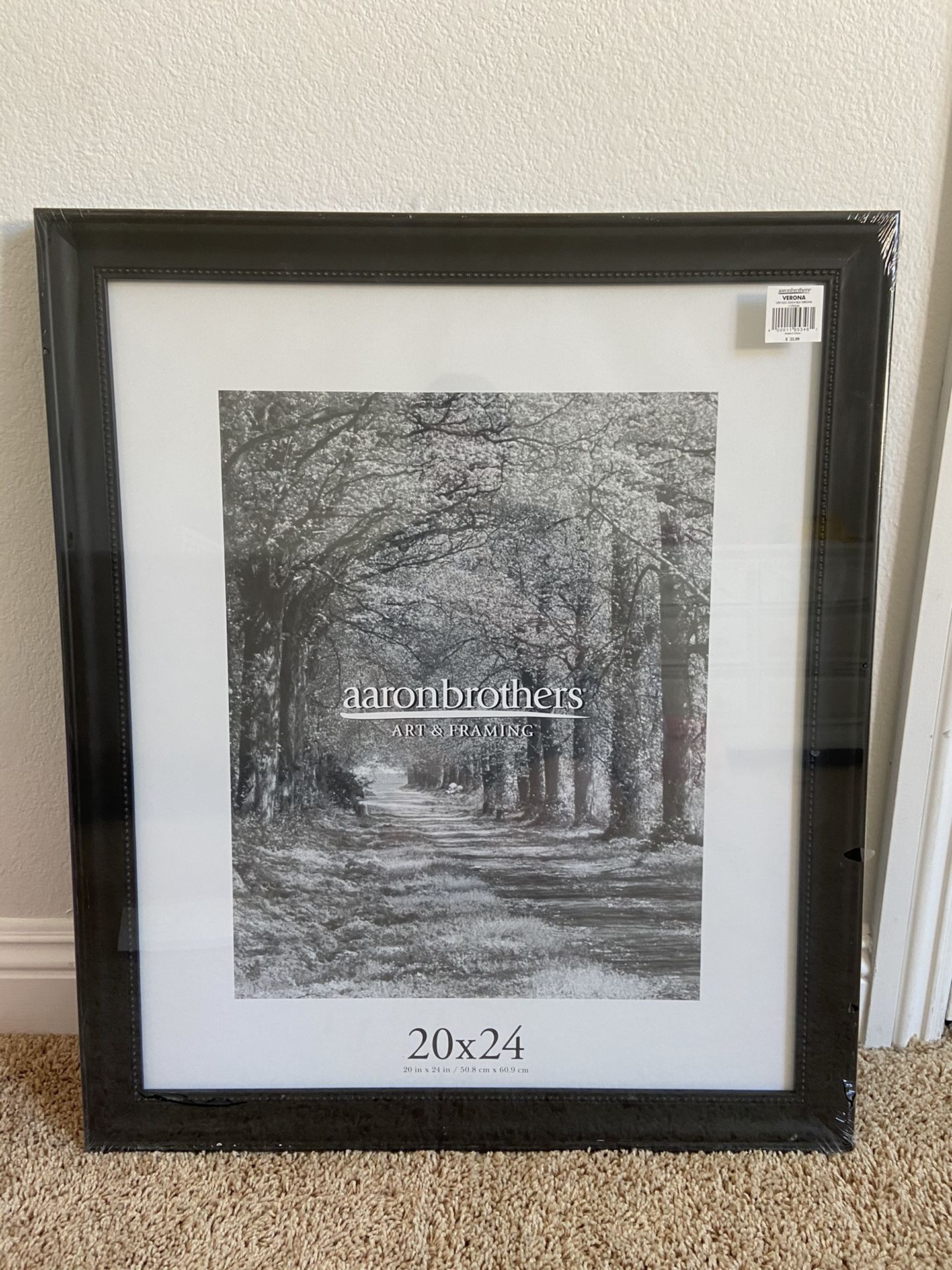 New! Aaron Brothers black frame 20x24