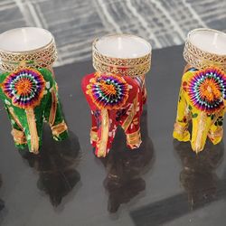 Elephant Tea Light Candle Holder Pack Of 4