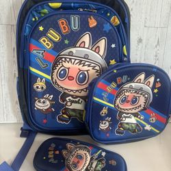 Labubu Backpack Set