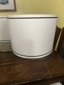 Two brand new matching lampshades