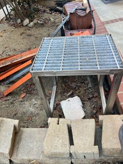 Stainless steel heavy duty 3 step stool