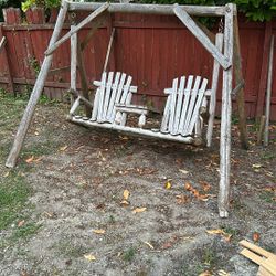 Log Swing Set
