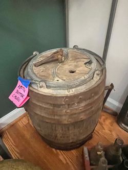 Antique butter churn