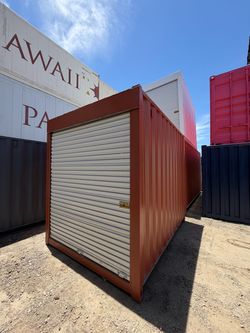 20FT SHIPPING CONTAINER – WIND & WATERTIGHT | HEAVY DUTY STORAGE SHED | CONEX BOX (ROLL-UP DOOR)