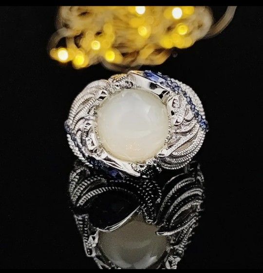 Moonstone Treasure Ring