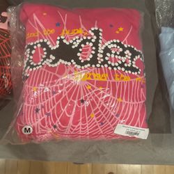 Pink spider hoodie