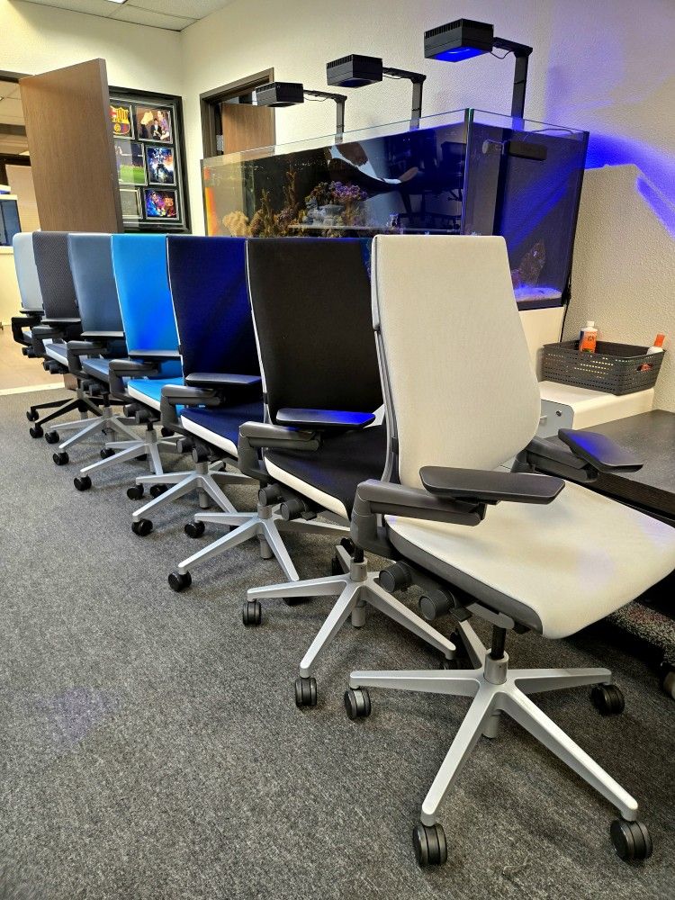 ☘️BRAND NEW!☘️ STEELCASE GESTURE CHAIRS FULLY ADJUSTABLE ARMS LUMBAR TILT LOCK SEAT DEPTH VARIOUS COLORS AVAILABLE!