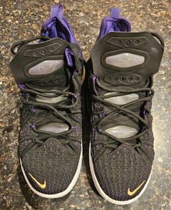 Pre-owned Nike Lebron XVIII 18 Lakers CQ9283-004, Men's Size 9.5
