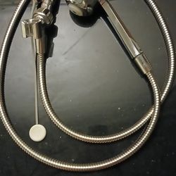 some hand held shower head