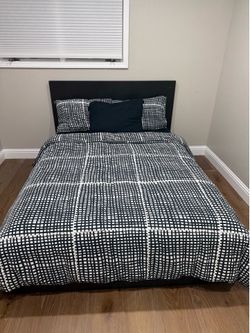 IKEA MALM Queen Platform Bed w/ 2 Storage Drawers