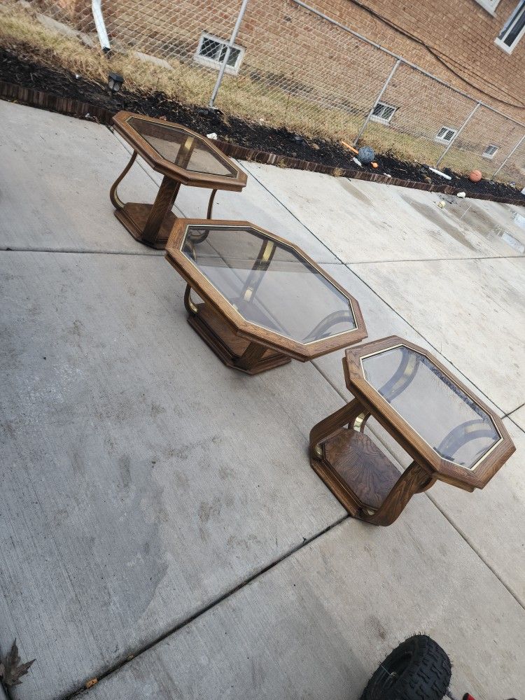 Coffee Table And 2 End Tables