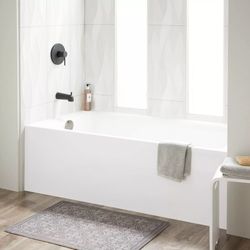 Signature Hardware SHSKS6032LWH Sitka Acrylic Alcove Soaking Tub Bath