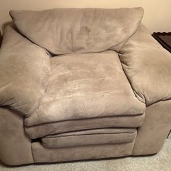 Oversized Beige Chair, Very Soft..