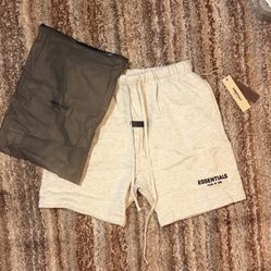 Essentials Light Oatmeal Shorts