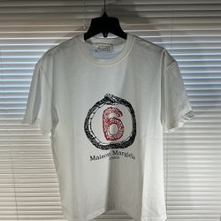 White Maison Margiela Paris Snake Tee 