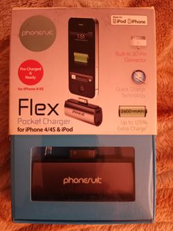Phone Suite Flex 2600 Mah Battery For IPHONE 4/4S & IPod