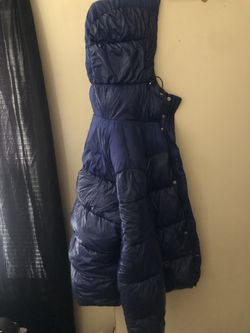 Blue bubble coat for sale