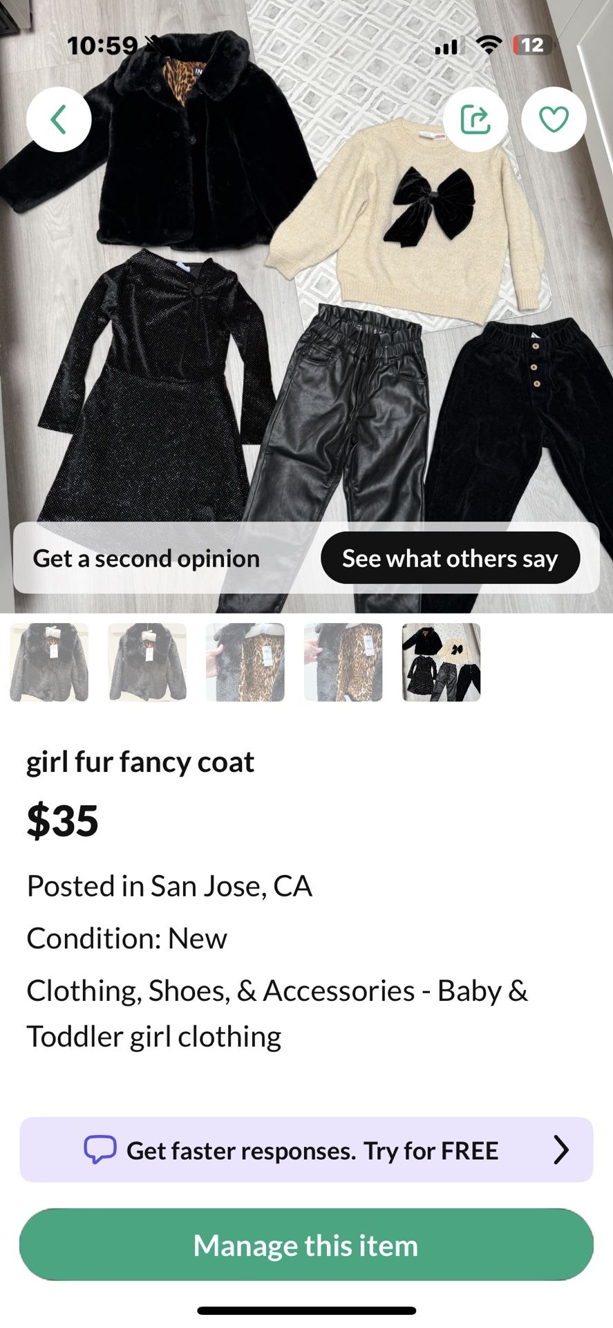 Girl Winter Fancy Outfit