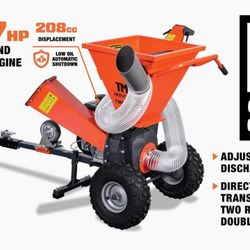 TMG 3-in-1 Tow Behind Wood Chipper. New!