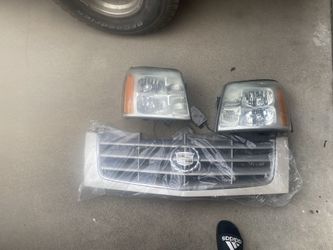 Cadillac Escalade grill and headlights