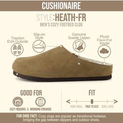 CUSHIONAIRE  FOOTBED CLOGG