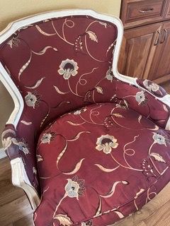 French provincial Louis XV style Bergere armchairs