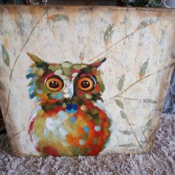Beautiful Large Canvas Owl Picture