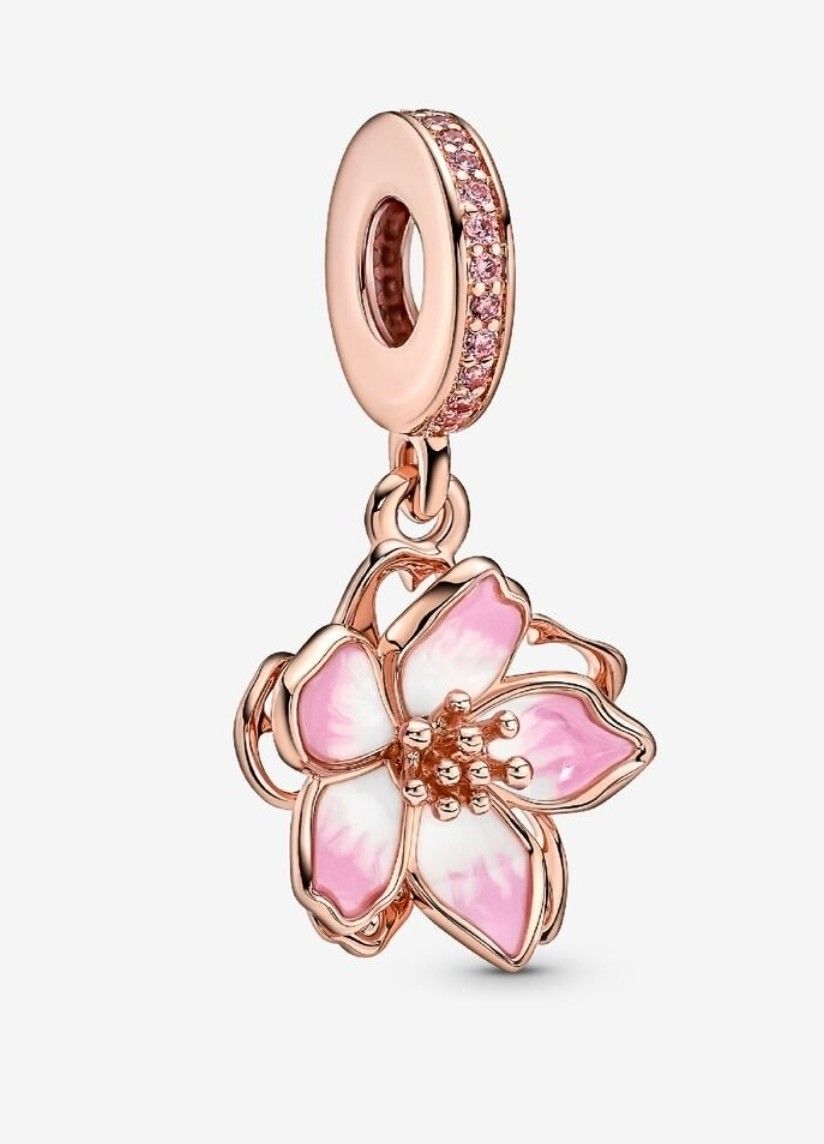  Cherry Blossom Dangle sea 14k rose gold 
