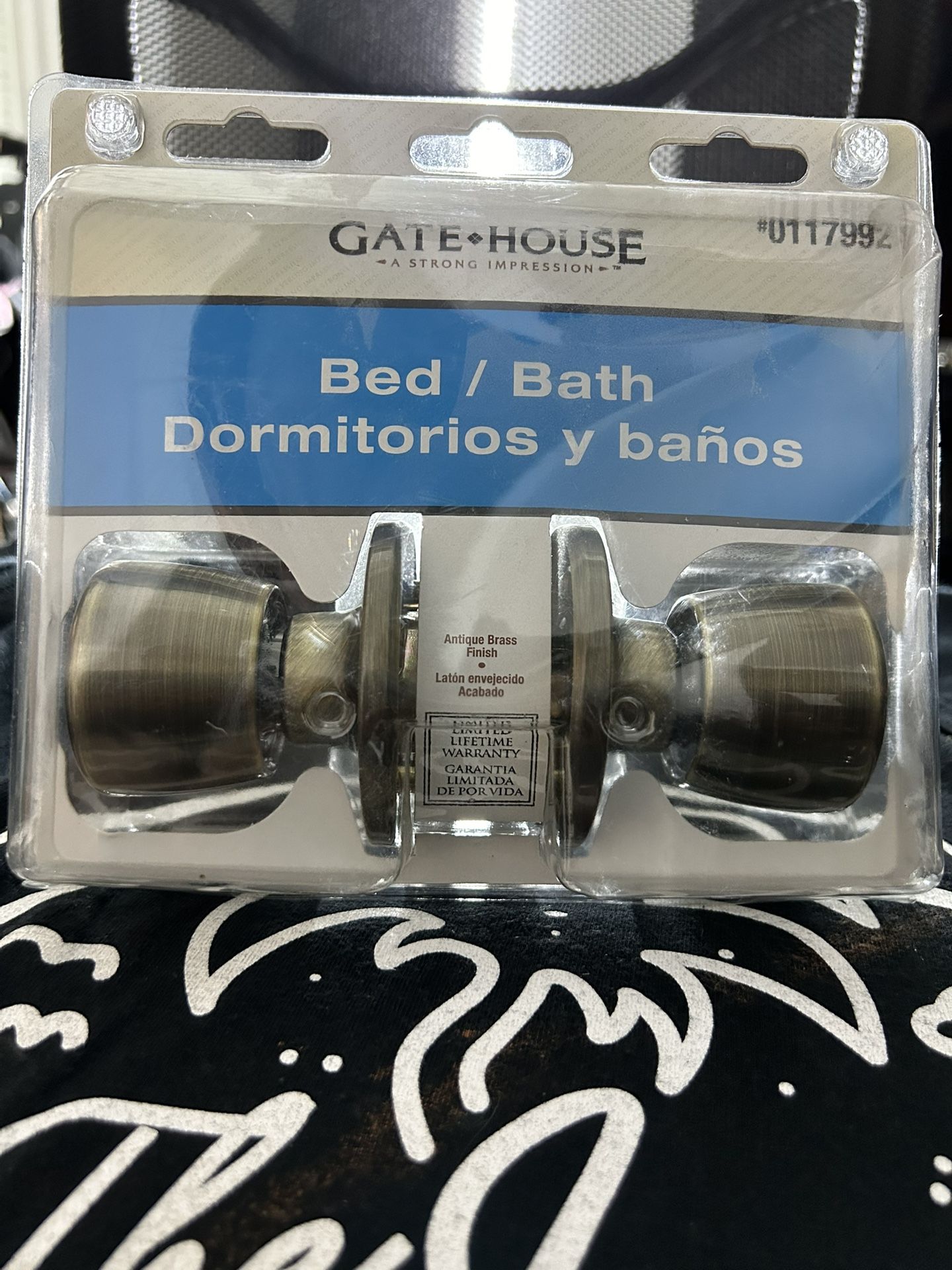 Gatehouse Antique Brass Door Knob Kit