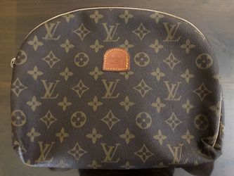 Brown & Tan Monogram Fashion Clutch Handbag