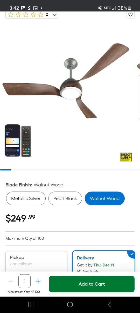 Atomi Smart Ceiling Fan