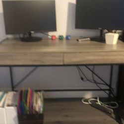 Grey Wood finish Desk