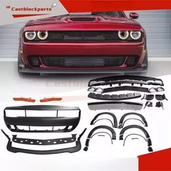 2015-2023 Dodge Challenger Hellcat Style Widebody Conversion Front Bumper Kit