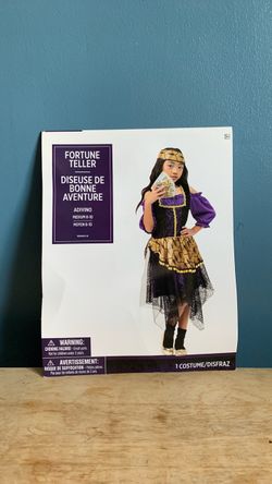 HALLOWEEN GYPSY FORTUNE TELLER KIDS SIZE MEDIUM 8-10 COSTUME