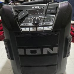 ION BLOCk ROCKER XL WIRELESS BLUETOOTH WITH FM RADIO 