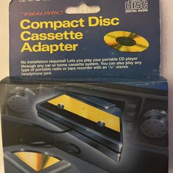 Vintage Realistic Compact Disc Cassette Adapter # 12-1951