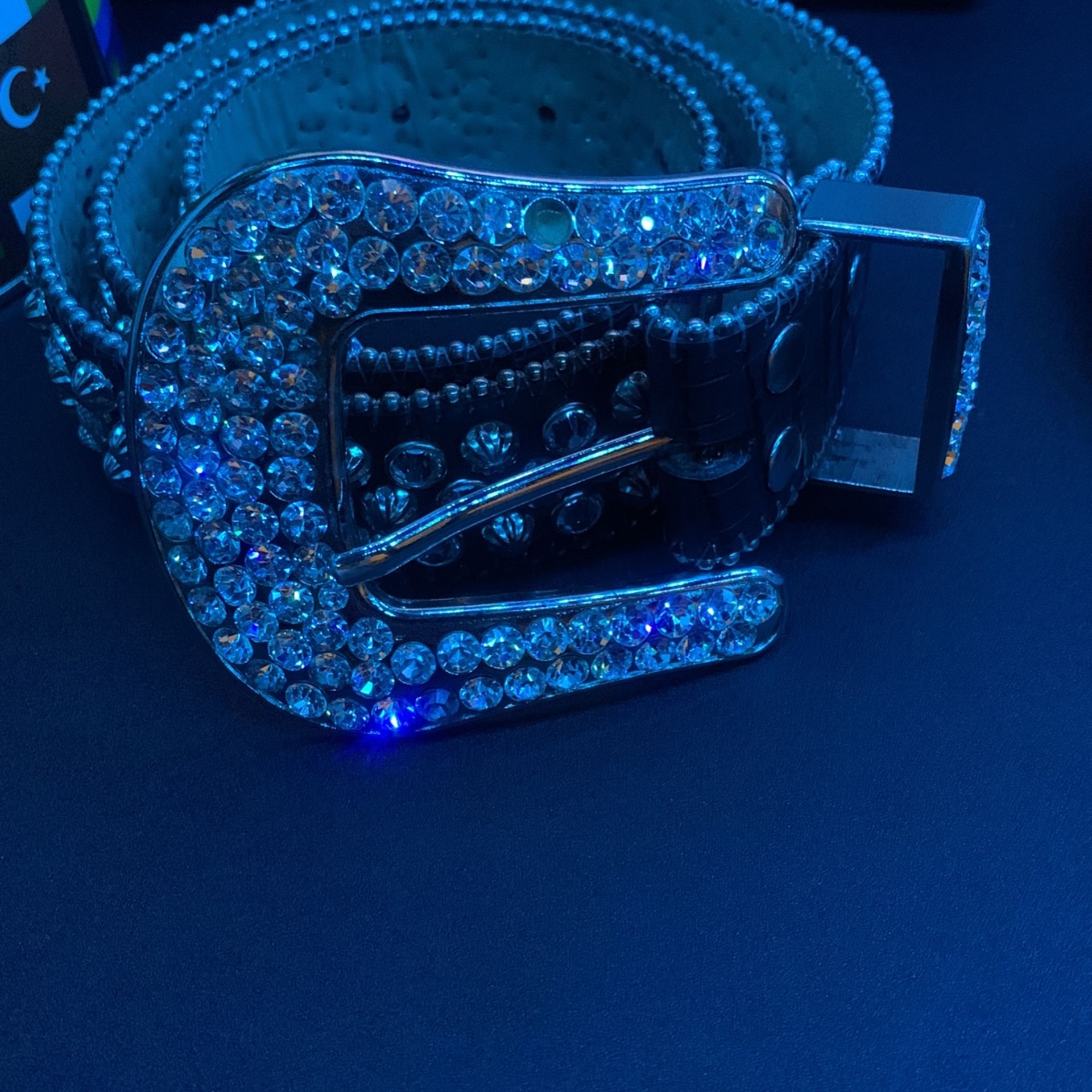 Bb Simon Belt Girls Western Rhinestone Bling Studded BB Simon - Main Image