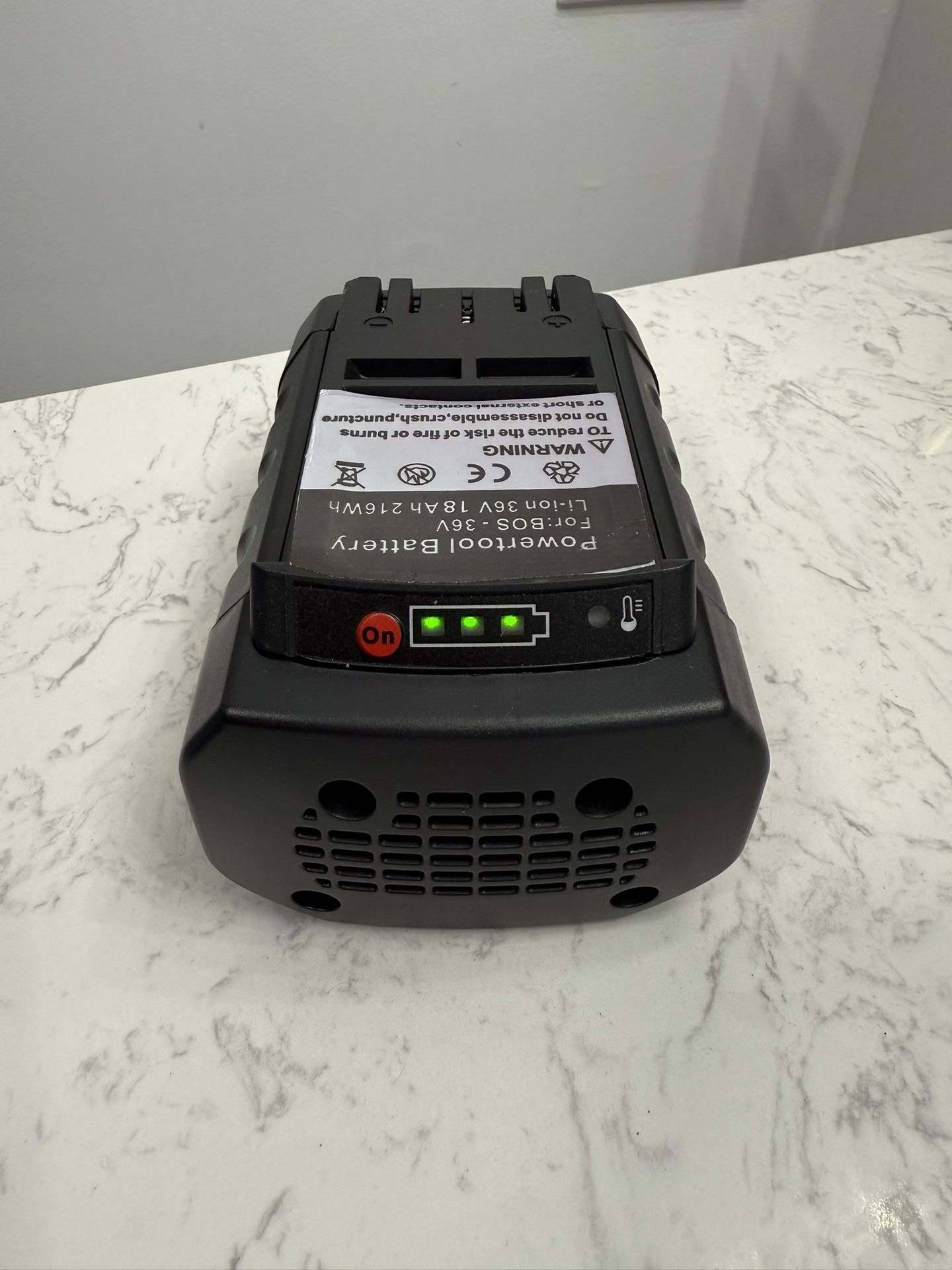 Lithium Ion 36V 18Ah 216Wh Power Tool Battery