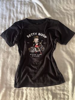 Betty Boop Biker Club Graphic T-Shirt