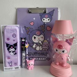 Kuromi Clipboard And Desk Lamp Bundle (2 AVAILABLE)