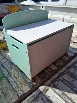 Kids Wooden Desk and Storage Box