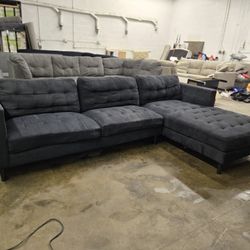 *Same Day Delivery Available!* Grey MCM Chaise Sectional 