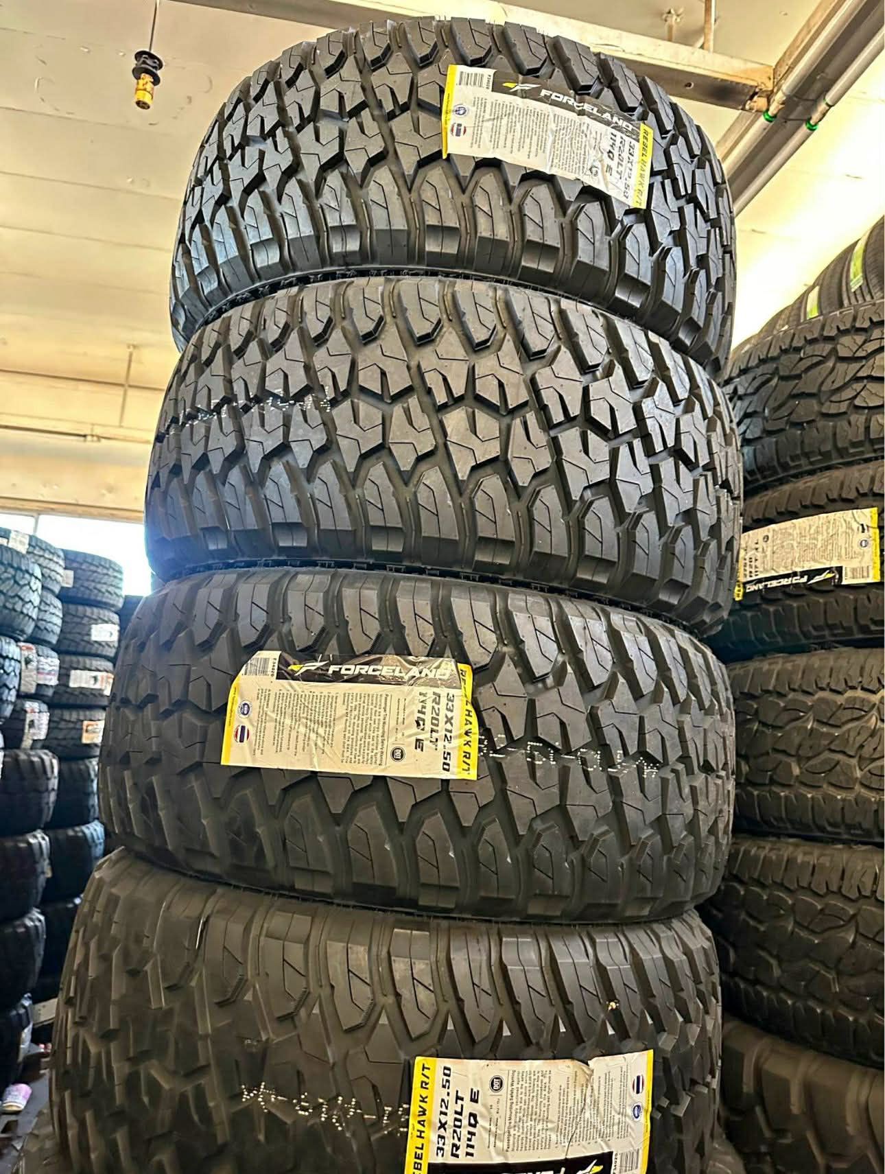📲‼️33x12.50R20 Vendo Set De Llantas Nuevas 33x12.50R20 Forceland RT