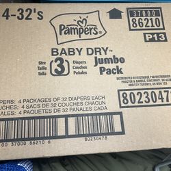 Pampers Dry Size 3 128 Diapers