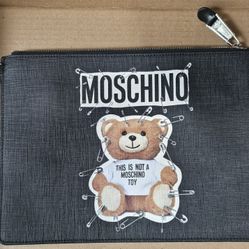 Moschino Leather Clutch - New