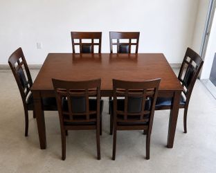6-Person Dining Table Set 🪑 $10 Down | Table + 6 Chairs Included!