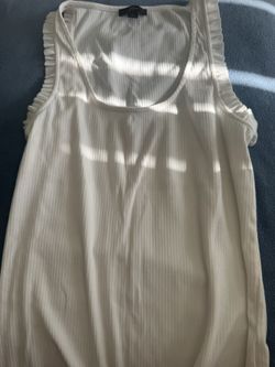 J.Crew Tank Top With Ruffle Detail