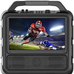 Monster Portable TV And Bluetooth Speaker With Antenna And Plugs