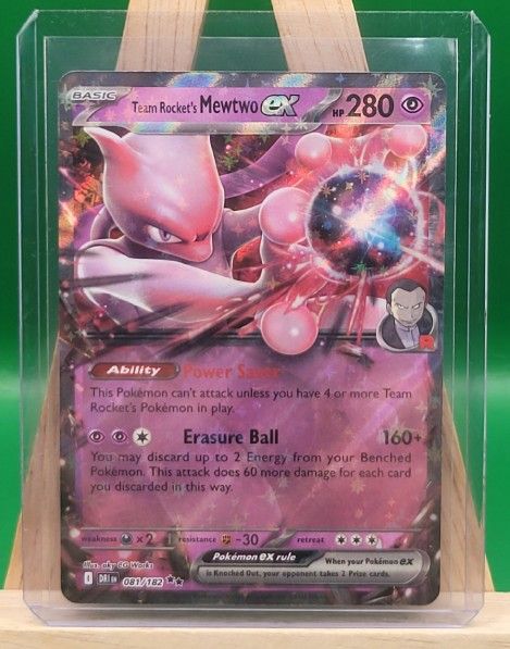Team Rocket's Mewtwo ex - 081/182 Destined Rivals (Pokemon) Double Rare, NM